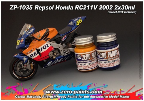 [사전 예약] ZP­1035 Repsol Honda RC211V 2002 Paint Set 2x30ml ZP-1035 Zero Paints