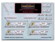 HD04-0041 1/20 Ferrari F60 barcode decal Hobby Design