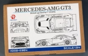 [사전 예약 ~1/24일] HD02-0364 1/24 Mercedes-AMG GT3 Detail-UP Set For T 24345（PE+Metal parts+Resin）for Tamiya Hobby Desi