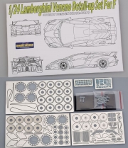 HD02-0278 1/24 Lamborghini veneno Detail-up Set For F （PE+Resin）Hobby Design
