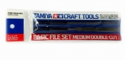 74046 Tamiya Basic File Set 3종 (Medium Double Cut)