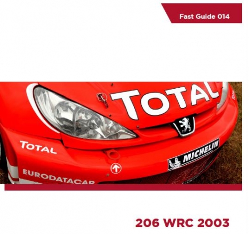 KOM-FG014 Komakai Peugeot 206 WRC 2003 for Tamiya 코마카이 디테일업 가이드북