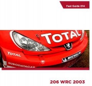 KOM-FG014 Komakai Peugeot 206 WRC 2003 for Tamiya 코마카이 디테일업 가이드북