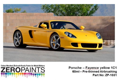 [사전 예약] ZP­1031 Porsche Fayence Yellow 1C1 Paint 60ml ZP­1031