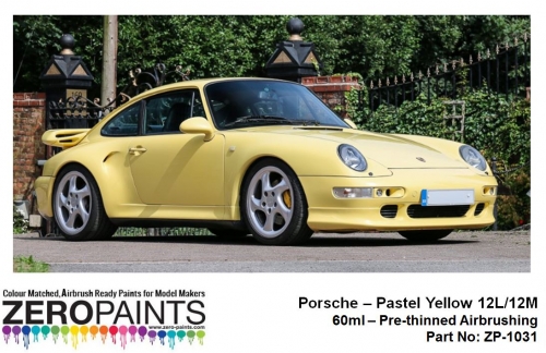 [사전 예약] ZP­1031 Porsche Pastel Yellow 12L/12M Paint 60ml ZP­1031
