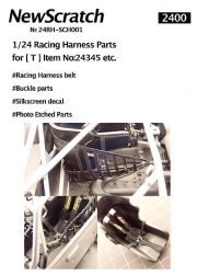 24RH-SCH001 1/24 AMG GT3 Harness set NewScratch for Tamiya