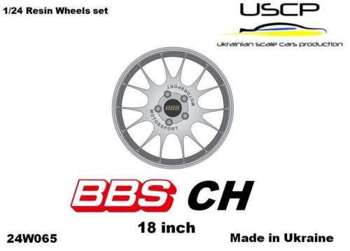 24W065S 1/24 BBS CH 18\'\' with stance tires USCP