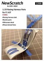 [사전 예약] 20RH-W002 1/20 Racing Harness Parts for F1 kit Late 1980 NewScratch for Various kit