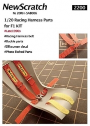 20RH-SAB006 1/20 Racing Harness Parts for Ferrari and various F1 Late 1990s and more NewScratch