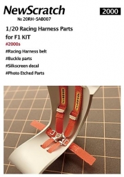 20RH-SAB007 1/20 Racing Harness Parts for Ferrari and various F1 2000s and more NewScratch