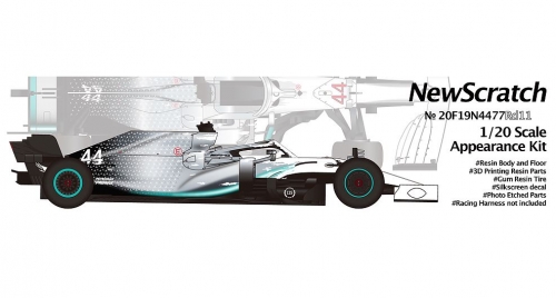 20F19N4477Rd11 1/20 Mercedes AMG F1 W10 EQ Power+ 2019 German GP Kit NewScratch