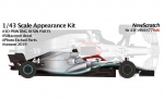 43F19N4477Rd6 1/43 Mercedes AMG F1 W10 EQ Power+ 2019 Monaco GP Kit NewScratc