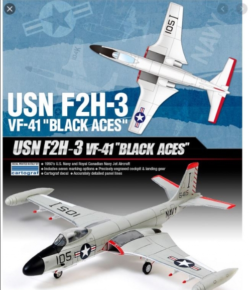 12548 1/72 F2H-3 VF-41 Black Aces
