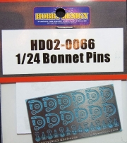 HD02-0066 1/24 Bonnet Pins Hobby Design