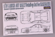 HD02-0256 1/24 Lancia 037 Rally Detail-up Set For Hasegawa（PE+Resin+Metal parts） Hobby Design