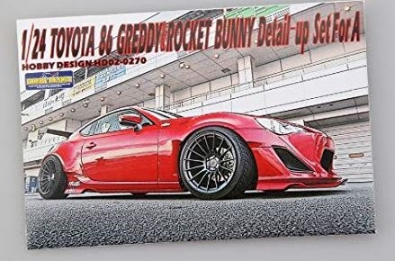 HD02-0270 1/24 Toyota 86\\\\\\\' 12 Greddy&Rocket Bunny For A （PE+Resin+Metal parts） Hobby Design
