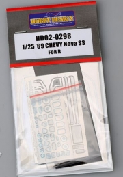 HD02-0298 1/25 ’69 CHEVY NOVA SS For R （PE+Metal parts）