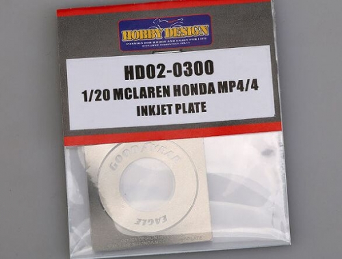 [사전 예약] HD02-0300 1/20 Mclaren Honda MP4/4 Inkjet Plate Hobby Design