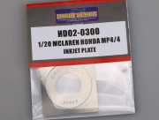 [사전 예약 ~3/23일] HD02-0300 1/20 Mclaren Honda MP4/4 Inkjet Plate Hobby Design