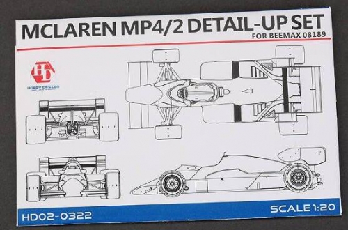 HD02-0322 1/20 Mclaren MP4/2 \\\\\\\'84 British GP VER. Detail-UP Set For A （PE+Metal parts+Resin） H