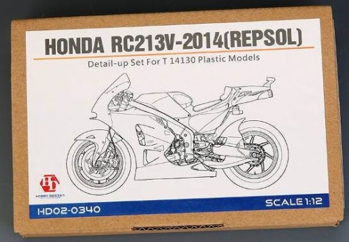 [사전 예약] HD02-0340 1/12 Honda RC213V-2014(Repsol) Detail-UP Set For T 14130 Plastic Models（PE+Metal parts+Res