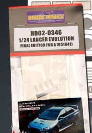 [사전 예약 ~6/5일] HD02-0346 1/24 Lancer Evolution Final Edition For A 051641（PE+Resin） Hobby Design