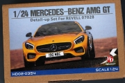 [사전 예약 ~6/5일] HD02-0354 1/24 Mercedes-Benz AMG GT Detail-UP Set For R 07028 （PE+Resin+Metal Logo） Hobby Design