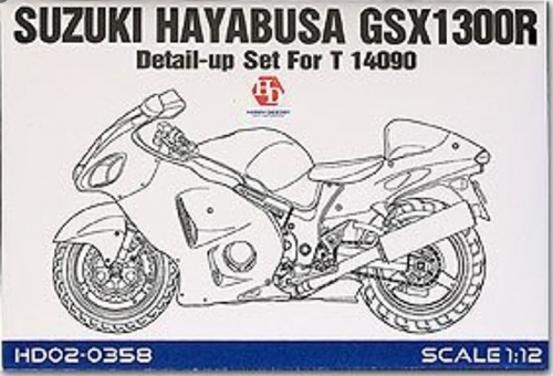 HD02-0358 1/12 Suzuki Hayabusa GSX 1300R Detail-up Set For T 14090（PE+Metal parts） Hobby Design