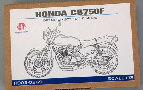 [사전 예약] HD02-0369 1/12 Honda CB750F Detail-up Set For T 14066（PE+Metal parts+Resin+Metal Logo）） Hobby Design