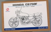 HD02-0369 1/12 Honda CB750F Detail-up Set For T 14066（PE+Metal parts+Resin+Metal Logo）） Hobby Design