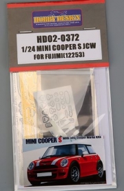 [사전 예약 ~3/23일] HD02-0372 1/24 Mini Cooper S JCW For Fujimi (12253)（PE+Resin） Hobby Design