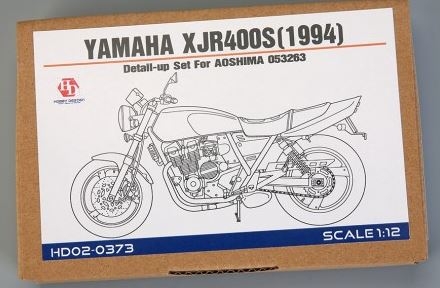 [사전 예약] HD02-0373 1/12 Yamaha XJR400S(1994) Detail-UP Set For Aoshima 053263 （PE+Resin+Metal parts+Metal Log