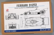 HD02-0380 1/20 Ferrari 312T2 Detail-up Set For Hasegawa(23201)（PE+Metal parts+Resin）