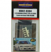 [사전 예약 ~6/5일] HD02-0384 1/24 Honda Civic Type-R EK9 Late Version For Fujimi （PE+Resin） Hobby Design