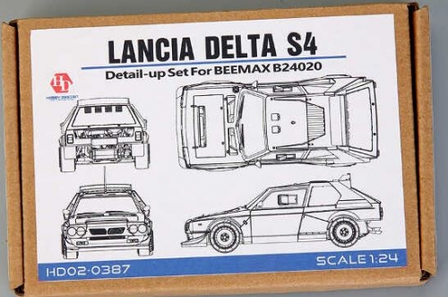[사전 예약] HD02-0387 1/24 Lancia Delta S4 Detail-UP Set For Beemax B24020（PE+Resin+Metal parts）