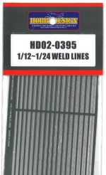 [사전 예약] HD02-0395 1/12-1/24 Weld Lines Hobby Design