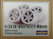 HD03-0208 1/24 16' RAYS TE37V Wheels Hobby Design