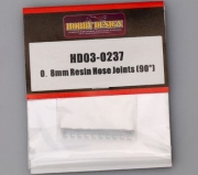 [사전 예약 ~1/24일] HD03-0237 1/24 0.8mm Resin Hose Joints (90°) Hobby Design