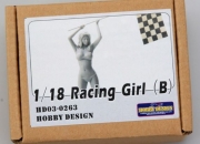 [사전 예약 ~3/23일] HD03-0263 1/18 Racing Girl (B) (Resin+Decals) Hobby Design