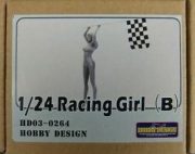 HD03-0264 1/24 Racing Girl (B) (Resin+Decals) Hobby Design