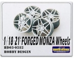 HD03-0282 1/18 21\\\\\\\' FORGED MONZA WHEELS For FERRARI Hobby Design