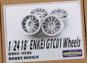 [사전 예약 ~3/23일] HD03-0286 1/24 18' Enkei GTC01 Wheels Hobby Design