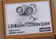 [사전 예약 ~3/23일] HD03-0315 1/24 Mclaren F1 GTR Brake system(Resin+PE) Hobby Design