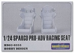 [사전 예약] HD03-0355 1/24 Sparco PRO-ADV Racing Seat(Resin+PE+Decals) Hobby Design