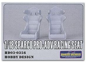 [사전 예약] HD03-0356 1/18 Sparco PRO-ADV Racing Seat(Resin+PE+Decals) Hobby Design