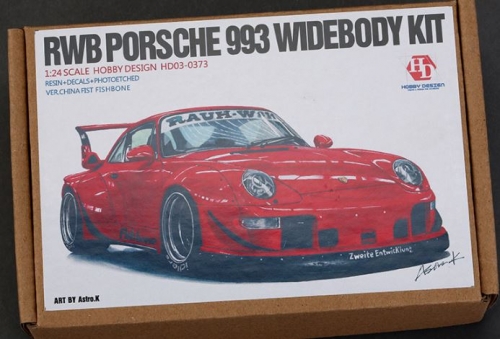 HD03-0373 1/24 Rwb Porsche 993 Widebody Kit (Resin+PE+Decals) Hobby Design