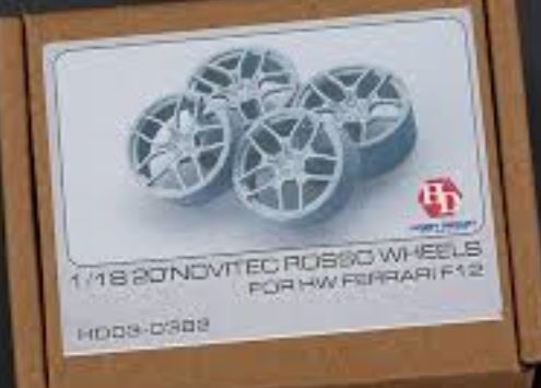 HD03-0382 1/18 20\\\\\\\' Novitec Rosso Wheels For HW Ferrari F12 Hobby Design