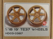 HD03-0387 1/18 19\\\' TE37 Wheels Hobby Design