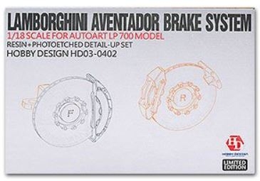[사전 예약] HD03-0402 1/18 Lamborghini Aventador Brake System For Autoart LP 700 Model Detail-up Set Hobby Desi