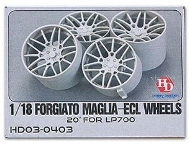 HD03-0403 1/18 20\\\\\\\' Forgiato Maglia-ECL Wheels For LP700 Hobby Design
